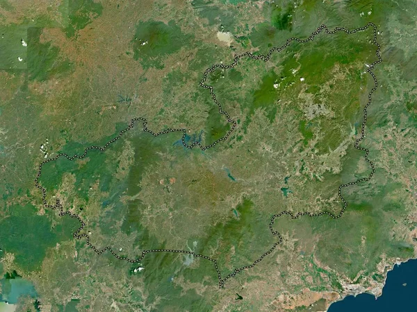Lam Ong Province Vietnam High Resolution Satellite Map — Stock Photo, Image