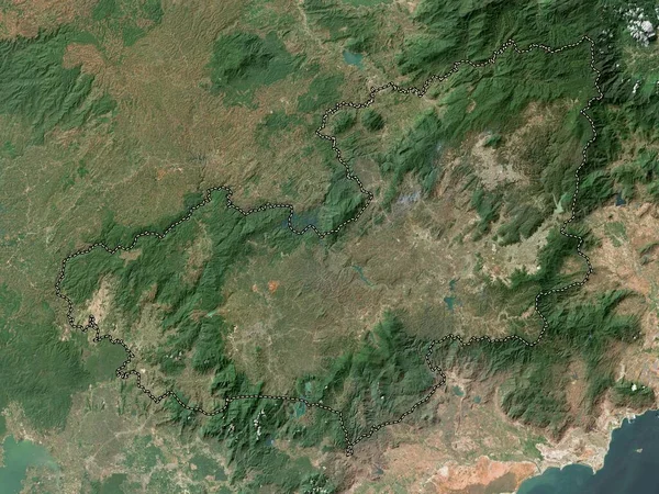 Lam Ong Provinsen Vietnam Lågupplöst Satellitkarta — Stockfoto