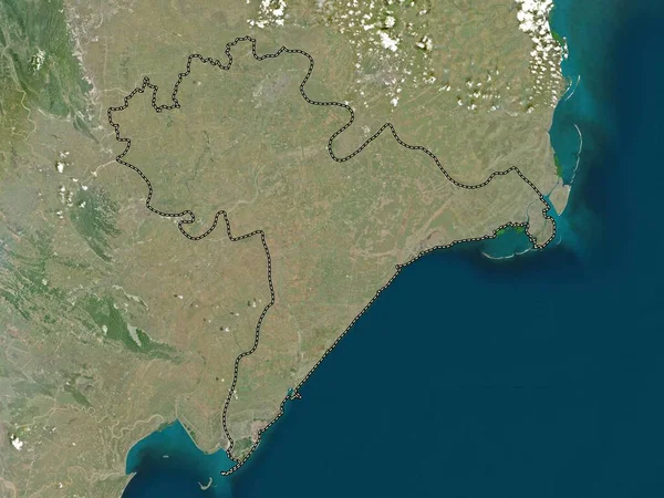 Nam Inh Vietnam Vilayeti Yüksek Çözünürlüklü Uydu Haritası — Stok fotoğraf