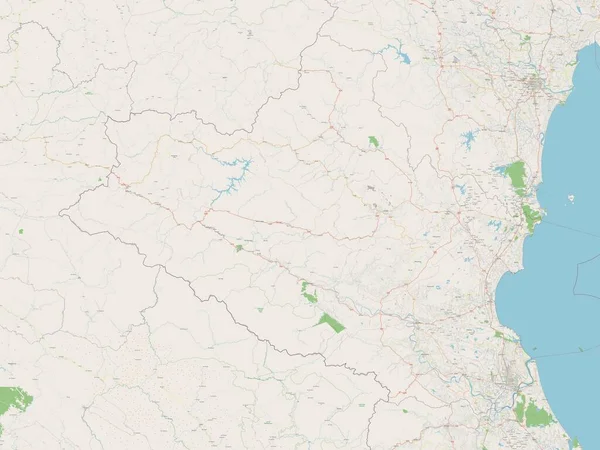 Nghe Provinz Vietnam Open Street Map — Stockfoto