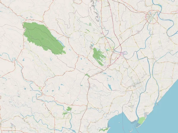 Ninh Binh Prowincja Wietnamu Otwarta Mapa Ulic — Zdjęcie stockowe