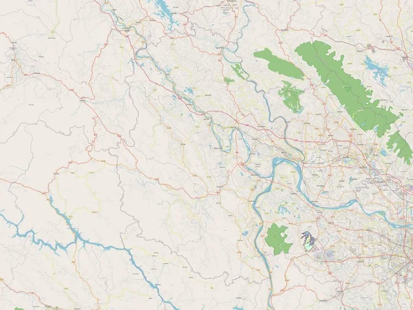 Тхо Провінція Єтнам Відкрита Карта Вулиць — стокове фото
