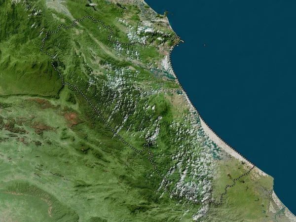 Quang Binh Provinsen Vietnam Högupplöst Satellitkarta — Stockfoto