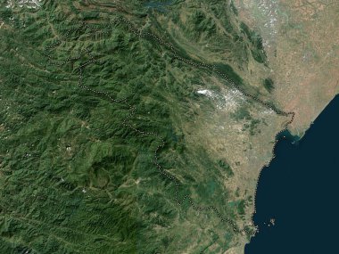 Thanh Hoa, Vietnam vilayeti. Düşük çözünürlüklü uydu haritası