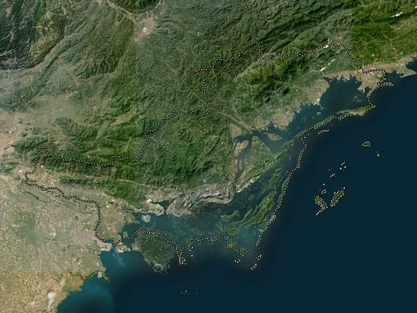 Quang Ninh Provinsi Vietnam Peta Satelit Resolusi Rendah — Stok Foto