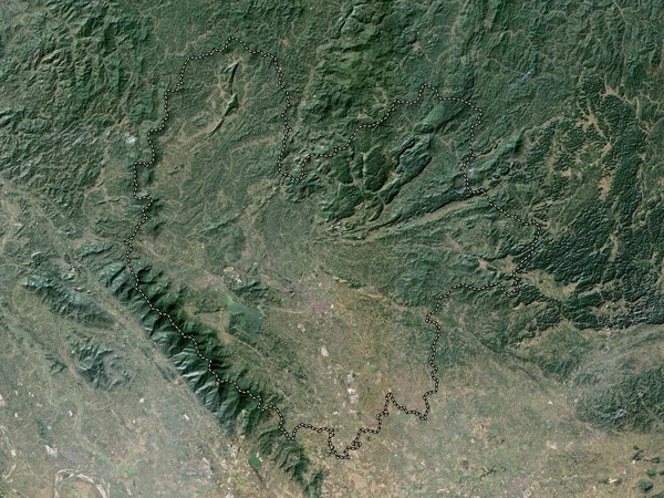 Thai Nguyen Província Vietname Mapa Satélite Baixa Resolução — Fotografia de Stock