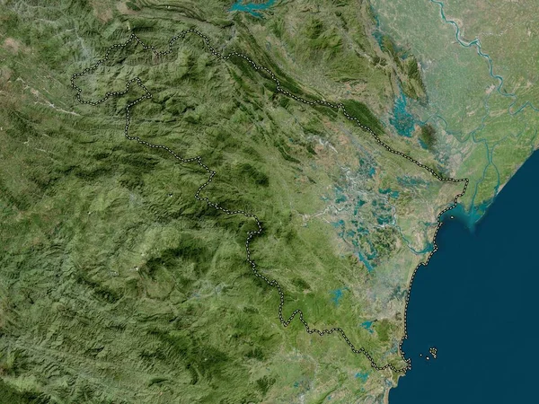 Thanh Hoa Província Vietname Mapa Satélite Alta Resolução — Fotografia de Stock