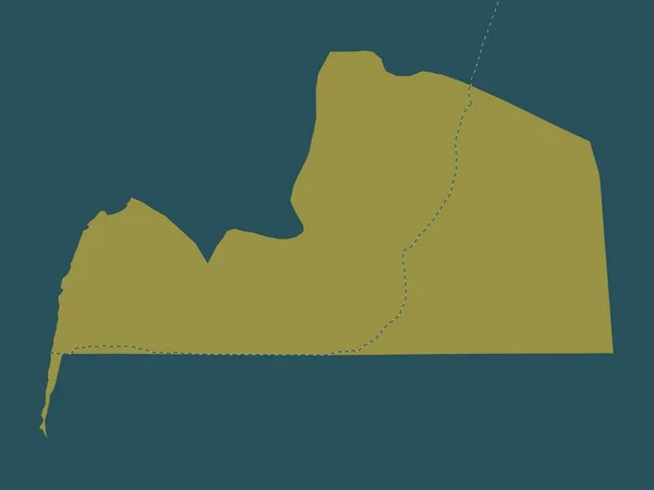 西サハラ州の州 単色形状 — ストック写真