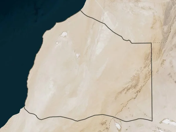Boujdour Västsahara Lågupplöst Satellitkarta — Stockfoto
