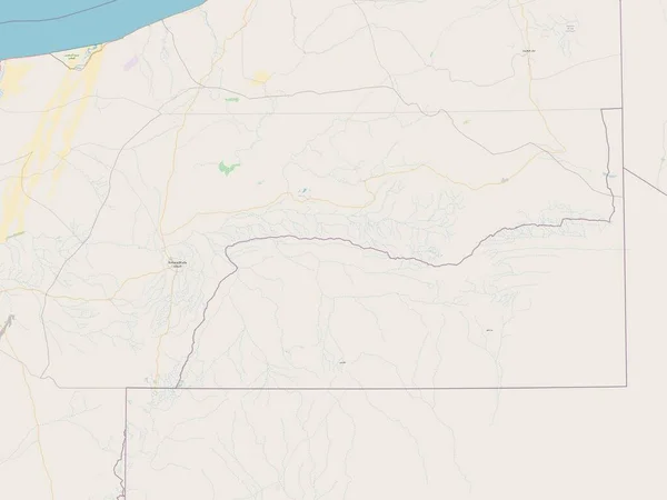 Semara Prowincja Sahary Zachodniej Otwarta Mapa Ulic — Zdjęcie stockowe