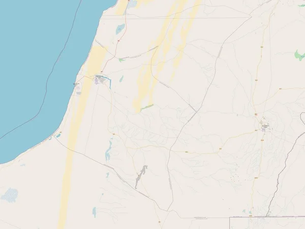 阿尤恩 萨基亚阿姆拉 西撒哈拉省 露天街道地图 — 图库照片
