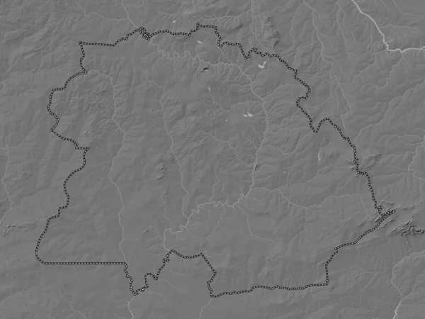 Медный Пояс Провинция Замбия Карта Высот Билевеля Озерами Реками — стоковое фото