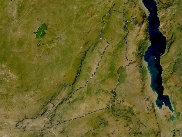 Östra Zambia Regionen Lågupplöst Satellitkarta — Stockfoto