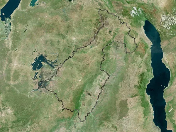 Muchinga Provincie Zambia Satellietkaart Met Hoge Resolutie — Stockfoto