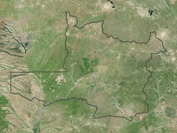 Nord Ouest Province Zambie Carte Satellite Haute Résolution — Photo