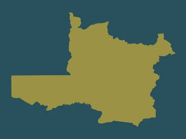 ザンビアの北西部に位置する 単色形状 — ストック写真