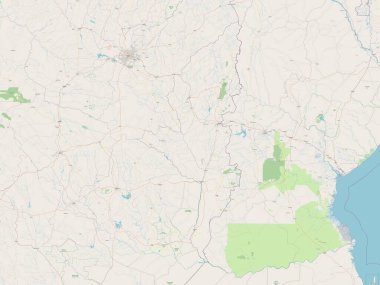 Manicaland, Zimbabwe vilayeti. Açık Sokak Haritası