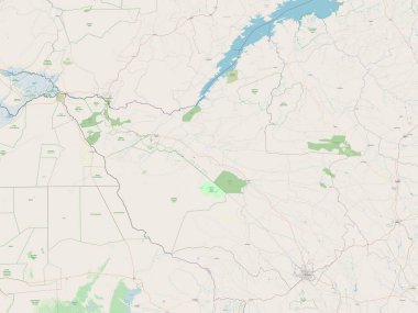 Matabeleland North, Zimbabwe vilayeti. Açık Sokak Haritası