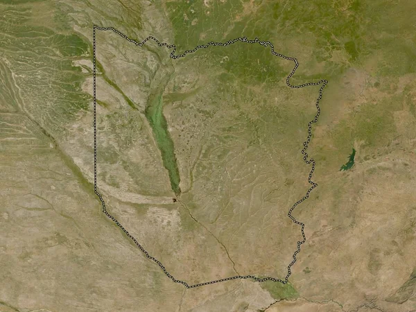Западный Регион Замбии Карта Низкого Разрешения — стоковое фото