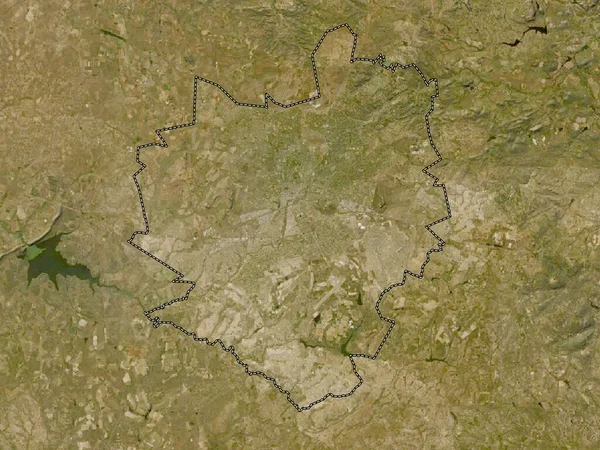 Harare Ciudad Zimbabwe Mapa Satelital Baja Resolución — Foto de Stock
