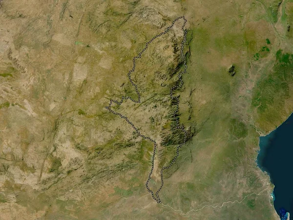 津巴布韦省Manicaland 低分辨率卫星地图 — 图库照片