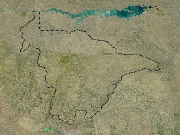 Mashonaland Central Province Zimbabwe High Resolution Satellite Map — Stock Photo, Image