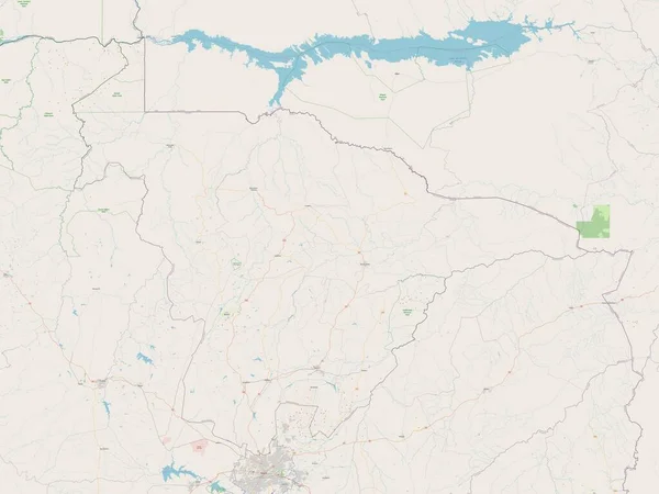 Центральний Машоналенд Провінція Зімбабве Відкрита Карта Вулиць — стокове фото