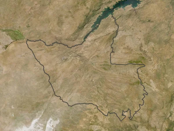 Matabeleland Norte Provincia Zimbabue Mapa Satelital Baja Resolución — Foto de Stock