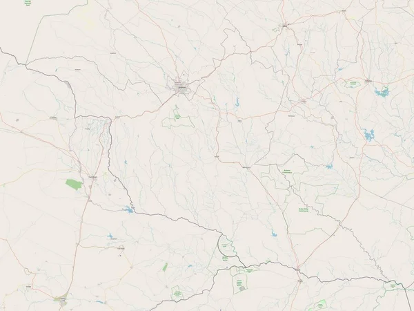 Matabeleland South Prowincja Zimbabwe Otwarta Mapa Ulic — Zdjęcie stockowe