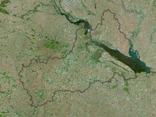 Cherkasy Regionen Ukraina Högupplöst Satellitkarta — Stockfoto