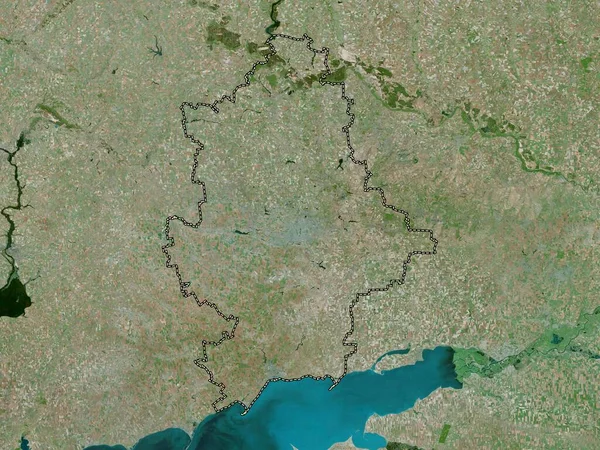 Donets Region Ukrainy Mapa Google Wysokiej Rozdzielczości — Zdjęcie stockowe