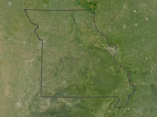 Missouri State United States America Low Resolution Satellite Map — Stock Photo, Image