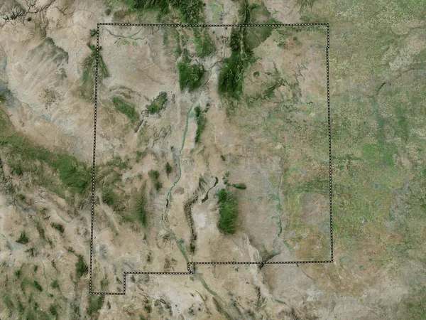 New Mexico Bundesstaat Der Vereinigten Staaten Von Amerika Hochauflösende Satellitenkarte — Stockfoto