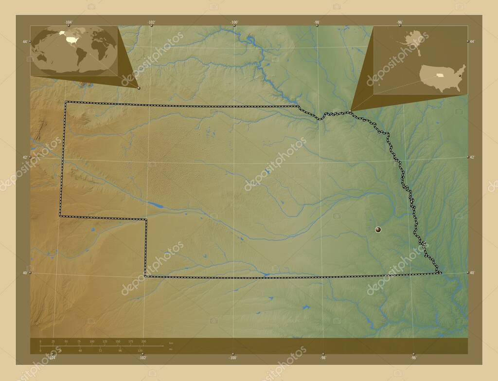 Nebraska estado de los Estados - Depositphotos 651160294 Stock Photo Nebraska State United States America 