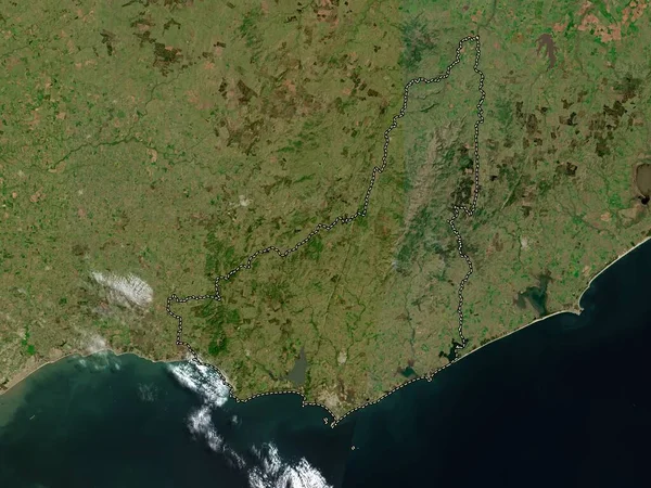 Maldonado Uruguay Lågupplöst Satellitkarta — Stockfoto