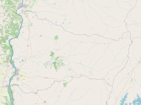 Пайсанду Департамент Уругвая Карта Улиц — стоковое фото