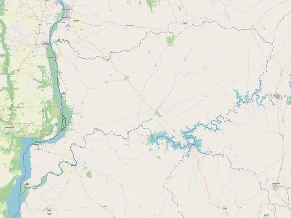 Rio Negro Departament Urugwaju Otwarta Mapa Ulic — Zdjęcie stockowe