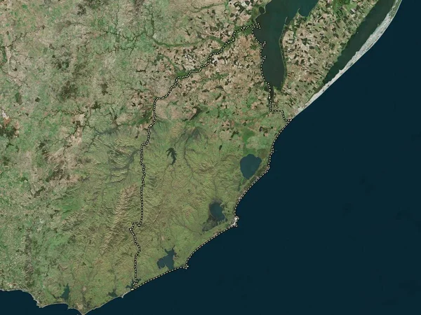 Rocha Departamento Uruguai Mapa Satélite Alta Resolução — Fotografia de Stock