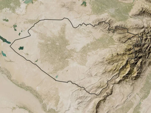 Kashkadarya Região Uzbequistão Mapa Satélite Baixa Resolução — Fotografia de Stock
