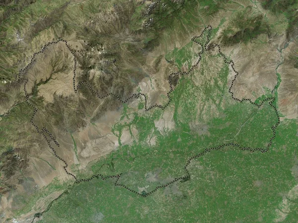 Namangan Região Uzbequistão Mapa Satélite Alta Resolução — Fotografia de Stock
