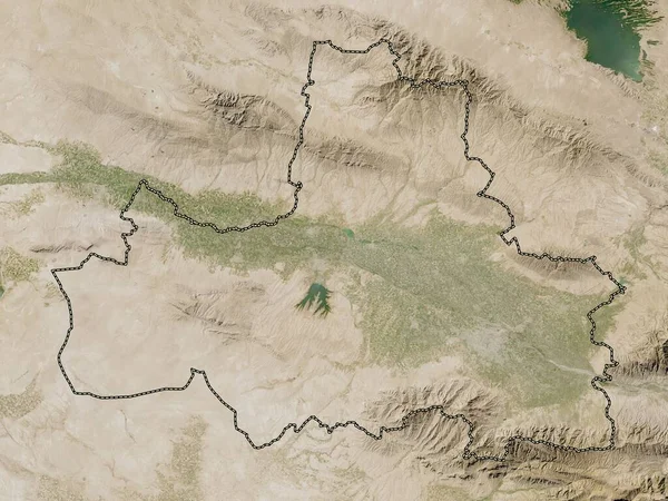 ウズベキスタンのサマルカンド地方 低解像度衛星地図 — ストック写真
