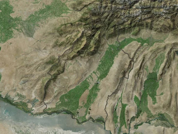 Surkhandarya Region Uzbekistan High Resolution Satellite Map — Stock Photo, Image