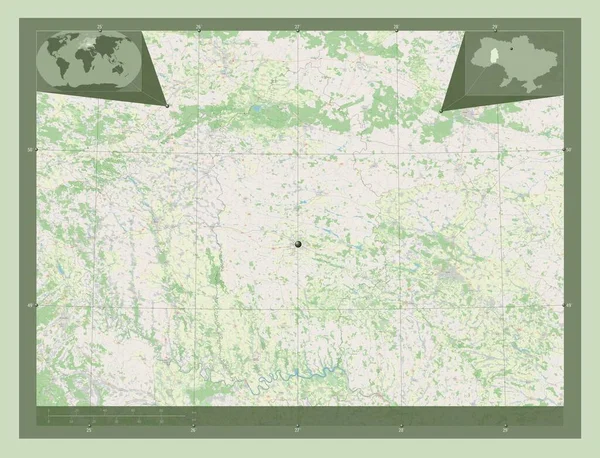 Khmel Nyts Kyy Ukrayna Bölgesi Açık Sokak Haritası Köşedeki Yedek — Stok fotoğraf