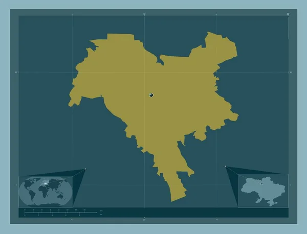 Κίεβο Σίτι Ανεξάρτητη Πόλη Της Ουκρανίας Ατόφιο Χρώμα Γωνιακοί Χάρτες — Φωτογραφία Αρχείου