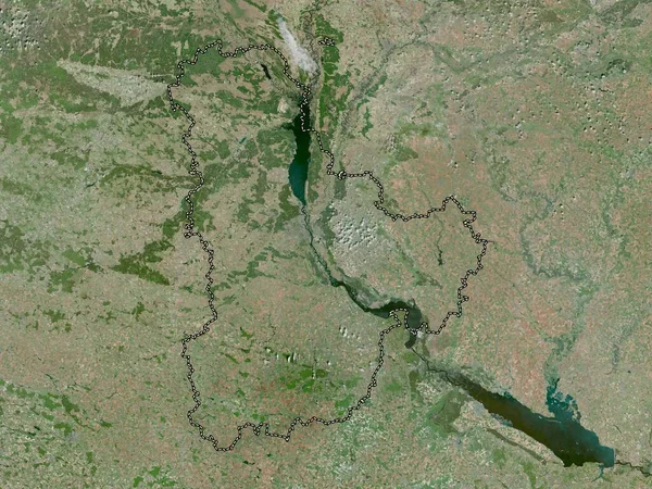 Kiev Regionen Ukraina Högupplöst Satellitkarta — Stockfoto