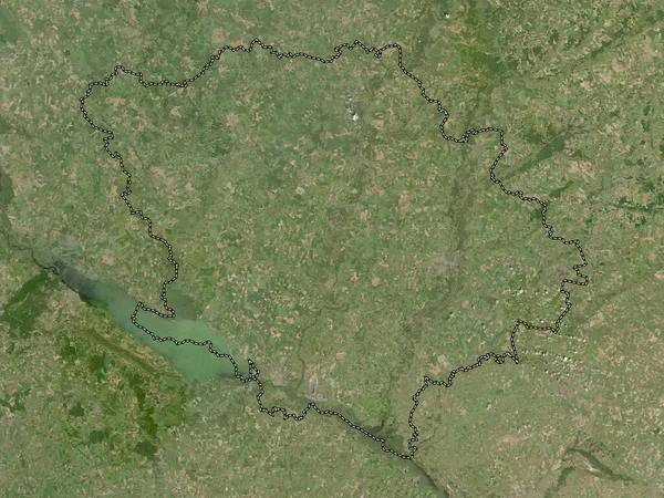 Poltava Regionen Ukraina Lågupplöst Satellitkarta — Stockfoto