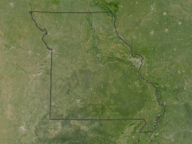 Missouri, Amerika Birleşik Devletleri. Düşük çözünürlüklü uydu haritası