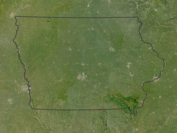 Iowa Amerikai Egyesült Államok Kis Felbontású Műholdas Térkép — Stock Fotó