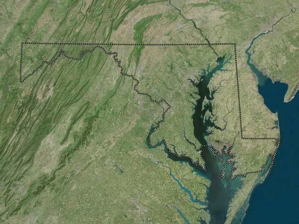 Maryland Stan Stany Zjednoczone Ameryki Mapa Google Wysokiej Rozdzielczości — Zdjęcie stockowe