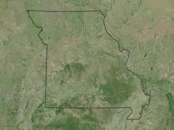Missouri État Des États Unis Amérique Carte Satellite Haute Résolution — Photo